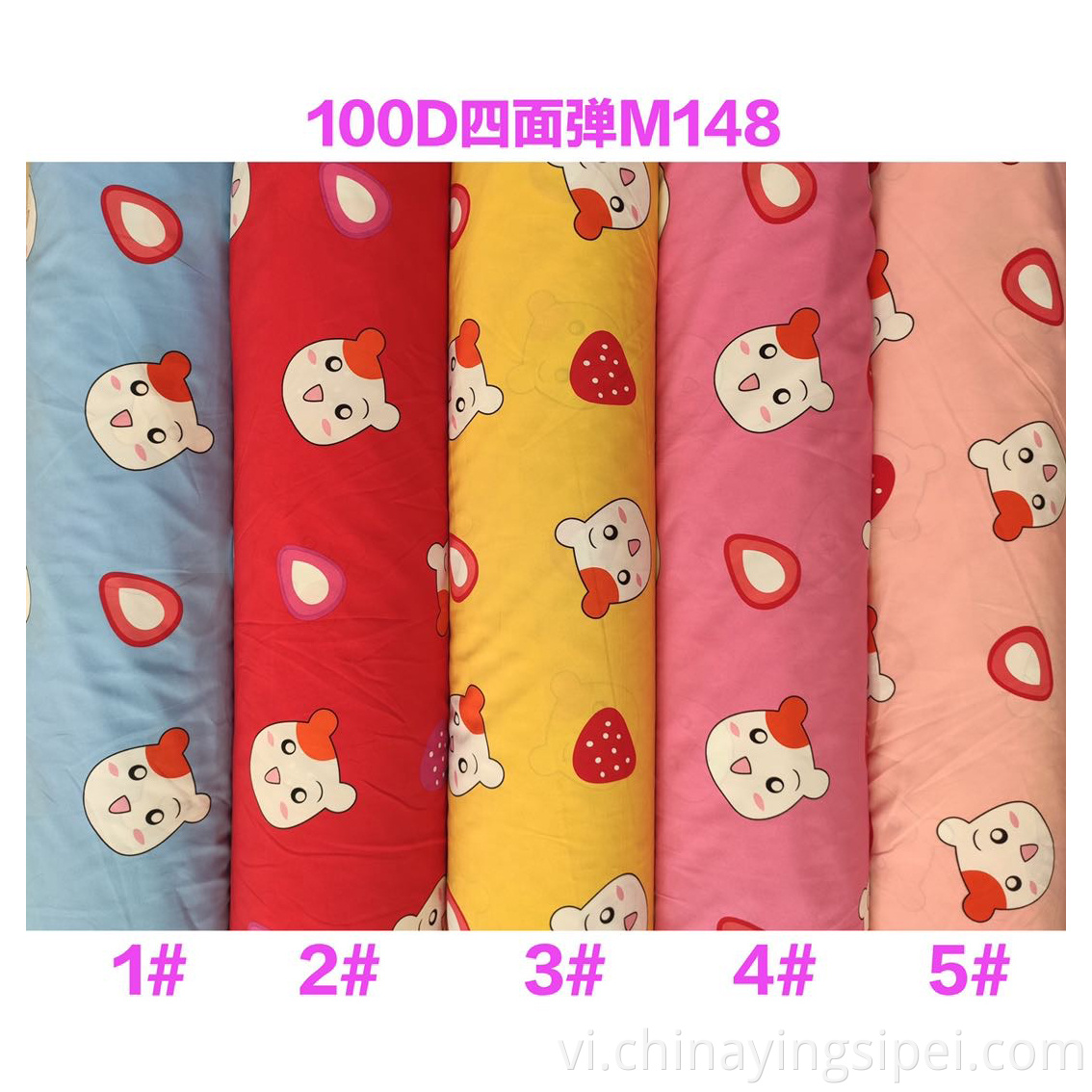 ISP Dệt hoa hình hoa 4 chiều kéo dài 97% polyester 3% vải in vải cho người phụ nữ ăn mặc